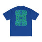 Symmetrical Green and Blue Pattern Performance T-Shirt