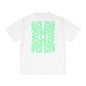 Symmetrical Green and Blue Pattern Performance T-Shirt