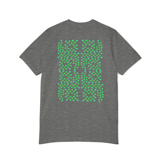 Symmetrical Green and Blue Pattern T-Shirt