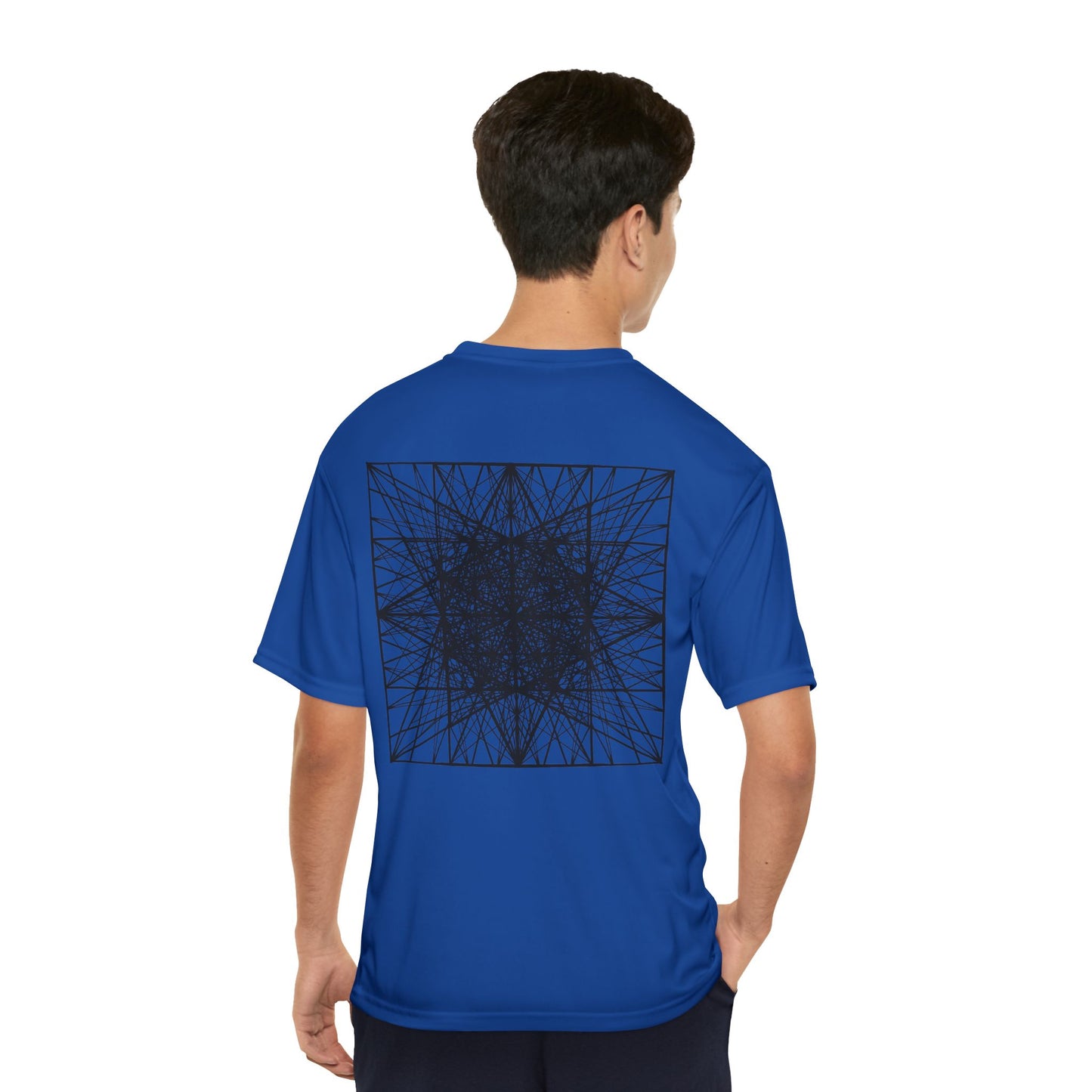 Geometric Triangles Design Performance T-Shirt